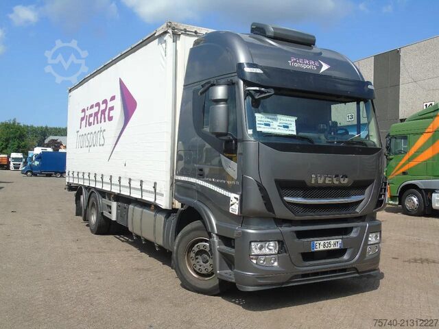 Curtain sided Iveco Stralis 510 + EURO 6 + STEERING AXLE