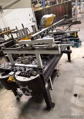Modular perforated grid table Siegmund System-Lochrastertisch