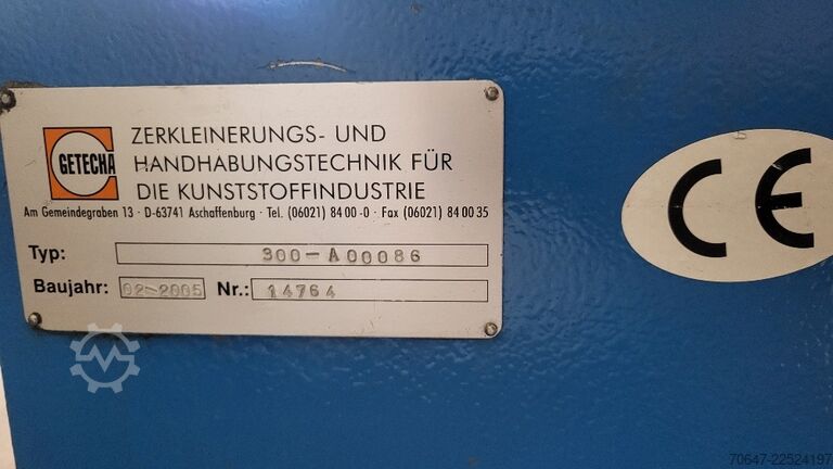 Schneidmühle + Messer, Siebe und Magnet GETECHA GRS 300-00086