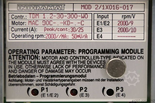 AC Servo Controller Indramat Mikron TDM 1.2-30-300-W0  VC500D