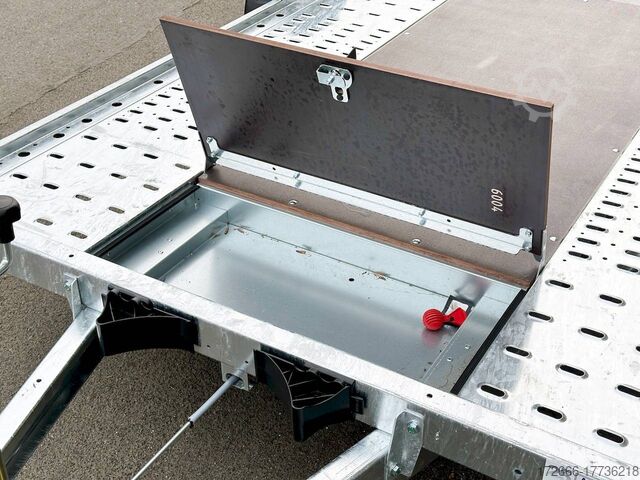 Car transporter Brian James Trailers A4 125-2323 TRANSPORT ROT 450X200CM 2600KG