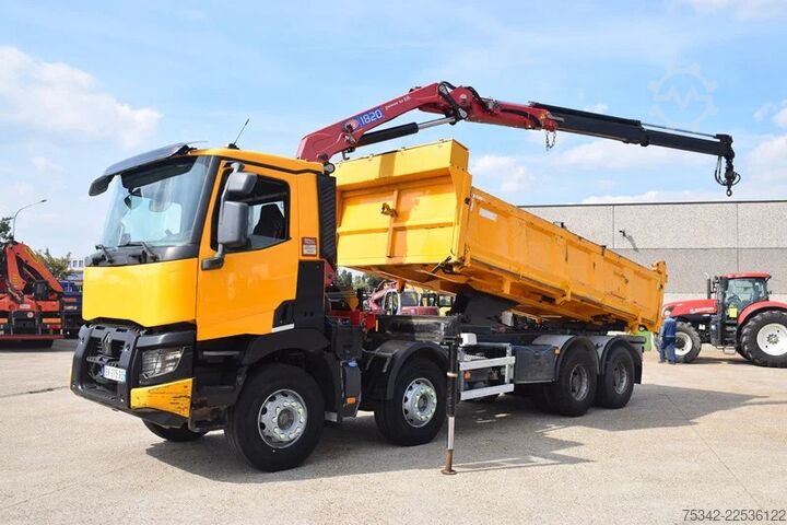 Tipper Renault C430 Tipper + Crane HMF