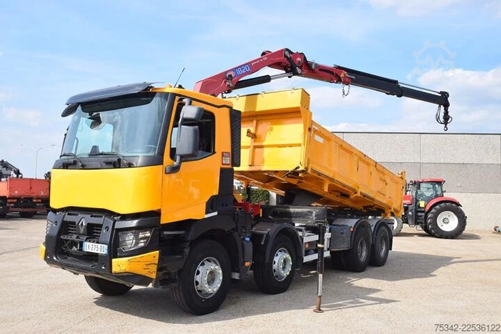 Tipper Renault C430 Tipper + Crane HMF