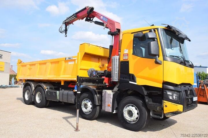 Tipper Renault C430 Tipper + Crane HMF