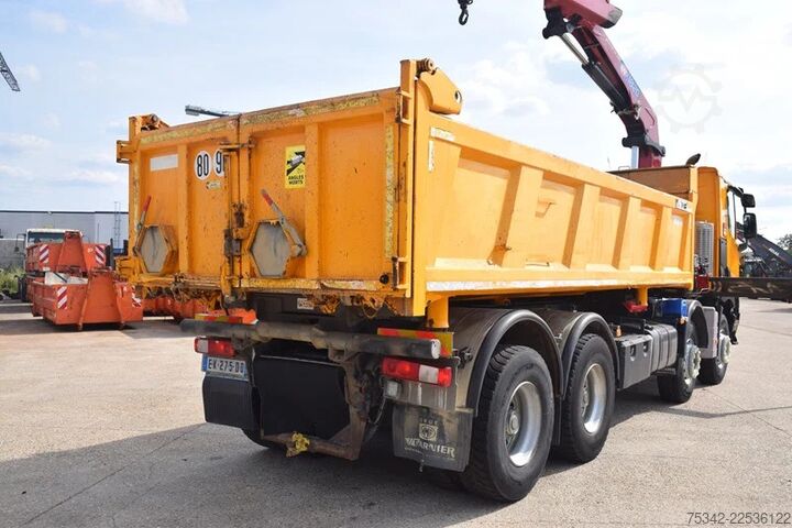 Tipper Renault C430 Tipper + Crane HMF
