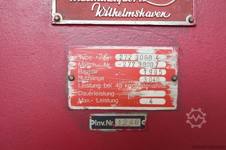 Hydraulische Tafelschere LOTZE 272 - 3000x4