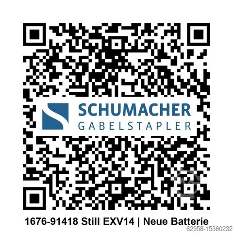 Hochhubwagen, Hubwagen, EXV, STILL STILL EXV14 | Neue Batterie | Nur 1.578 Bst.
