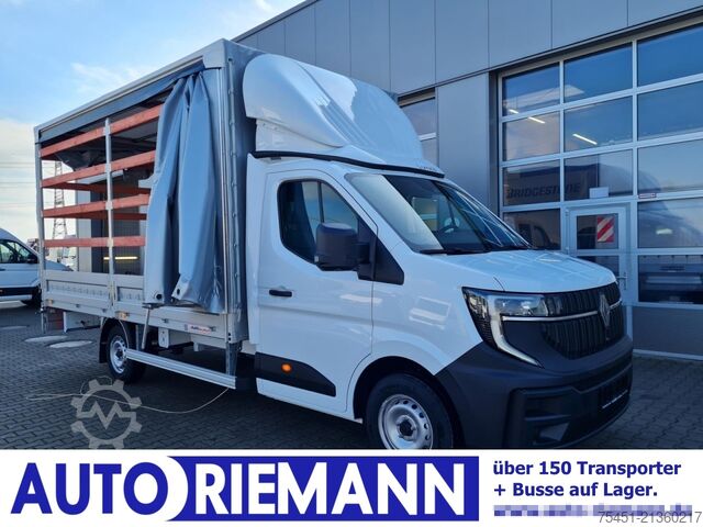 Curtain sider van Renault Master Pritsche Schiebe Plane AHK