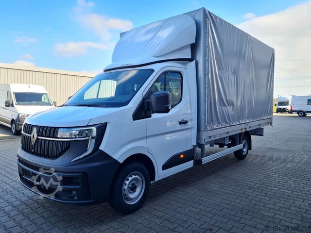 Curtain sider van Renault Master Pritsche Schiebe Plane AHK