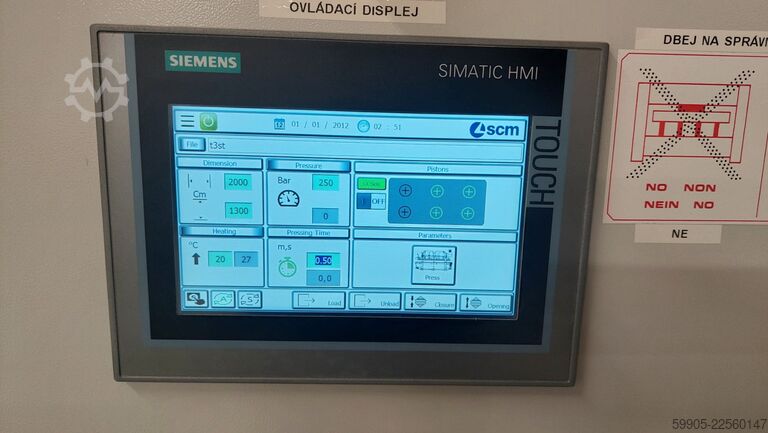 Furnierpresse SCM SERGIANI GS-A