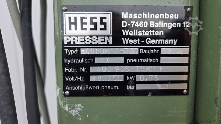 Frame press Hess Economic Top