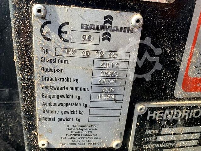 Seitenstapler Baumann HX 40 /12/45