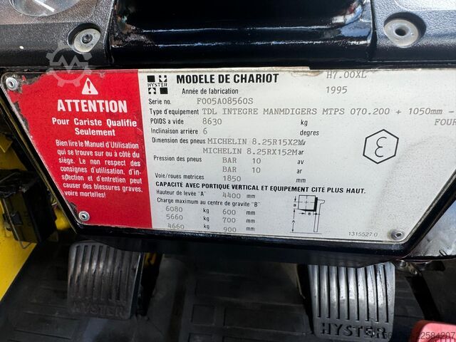 Forklift Hyster H 7.OO XL