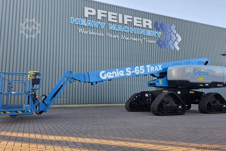 Telescopic boom lift Genie S65XC Trax Diesel, 4x4 Drive Trax, 22m Working Hei