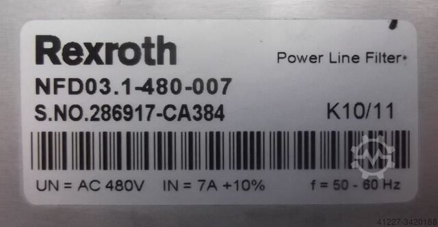 Line filter Bosch Rexroth NFD03.1-480-007