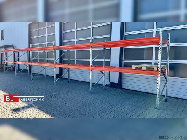 Heavy duty shelf ca. 100,16 lfm. Palettenregale H: 250 cm Fachlast: 3000 kg , 324 Palettenplätze