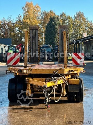 Low loader trailer LANGENDORF TUE 30 4.Achser Tieflader-Anhänger, Radmulden