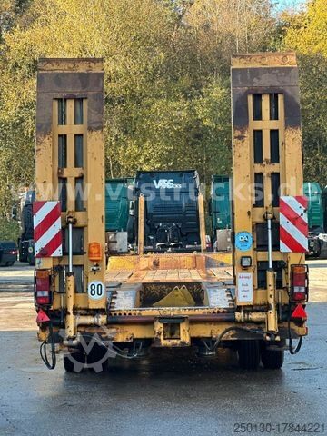 Low loader trailer LANGENDORF TUE 30 4.Achser Tieflader-Anhänger, Radmulden