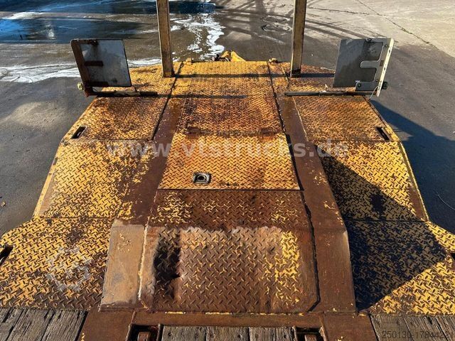 Low loader trailer LANGENDORF TUE 30 4.Achser Tieflader-Anhänger, Radmulden