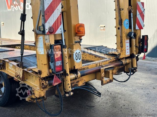 Low loader trailer LANGENDORF TUE 30 4.Achser Tieflader-Anhänger, Radmulden