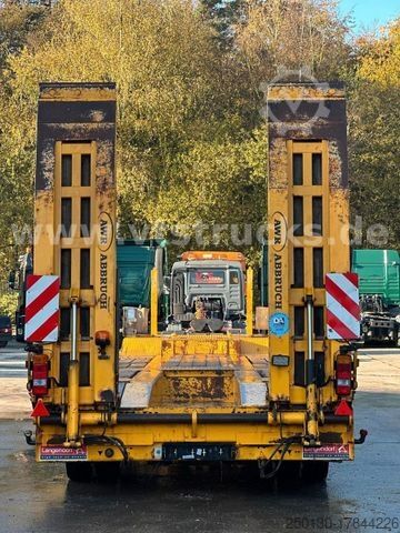 Low loader trailer LANGENDORF TUE 40 4.Achser Tieflader-Anhänger, Radmulden