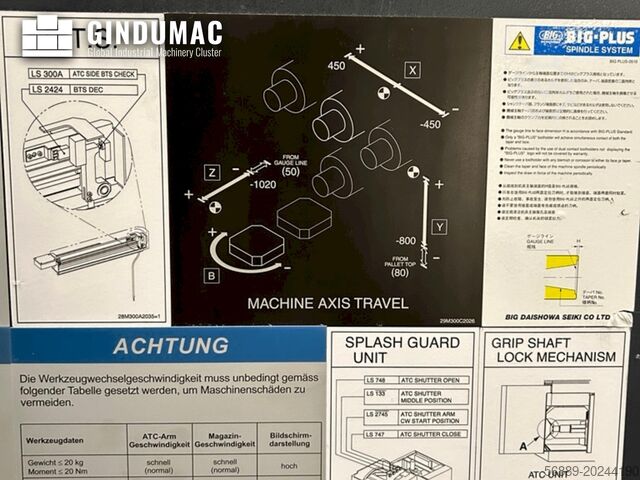 Horizontal-Bearbeitungszentrum Makino a81