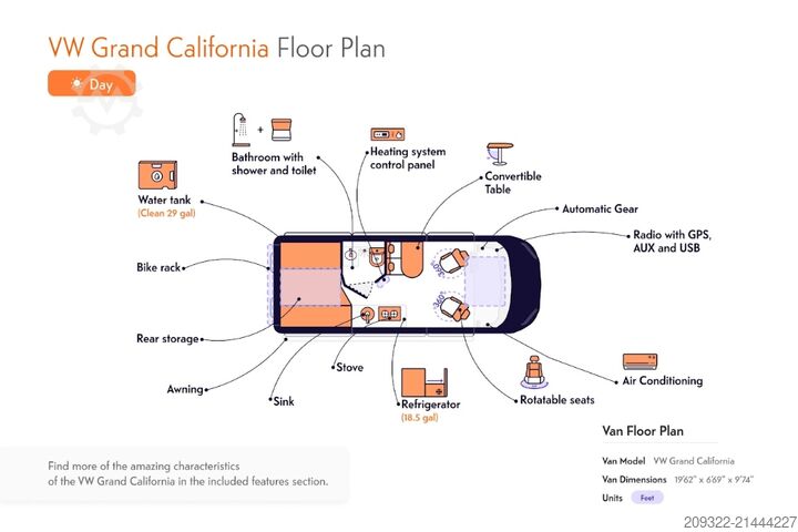 Kastenwagen Wohnmobil / Campervan Volkswagen California Coast 2.0 TDI|2022 EURO 6| Venditore professionista