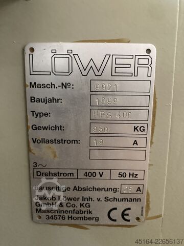 Bar grinding machine Loewer HBS 400
