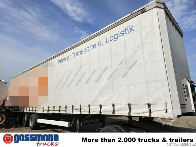 Open semitrailer with tarp Krone SDP 27 ELG2-CS, Mega, Jumbo