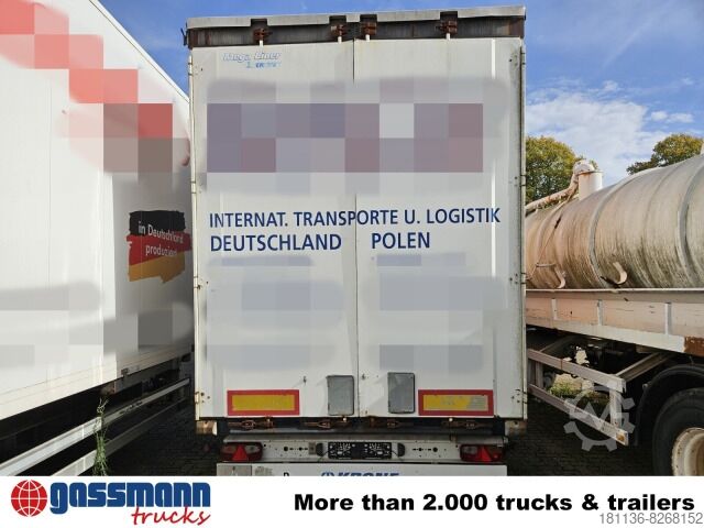 Open semitrailer with tarp Krone SDP 27 ELG2-CS, Mega, Jumbo
