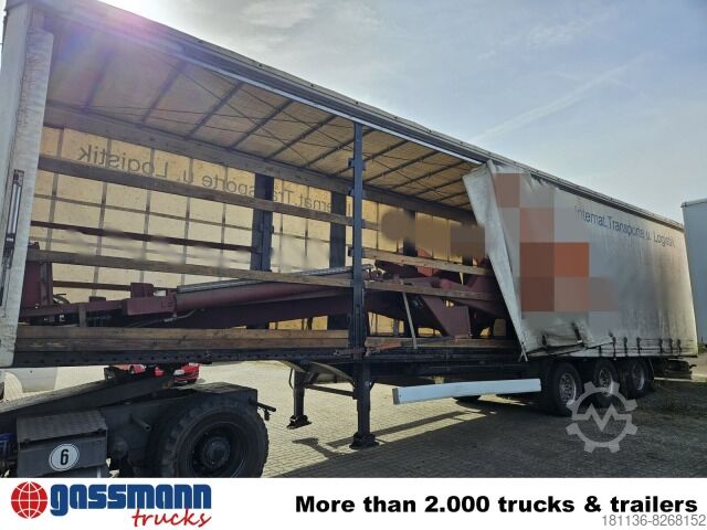 Open semitrailer with tarp Krone SDP 27 ELG2-CS, Mega, Jumbo