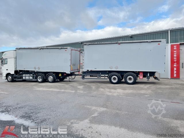 Three-sided tipper truck DAF XF 480 SSC*ALU Kipper*Komplettzug*90m³*231 TKM*