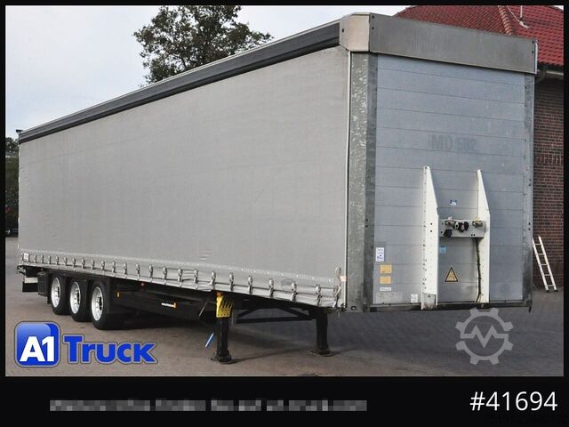 Auflieger mit Pritsche & Plane SCHMITZ Speed Curtain, Lift 455/40 R 22.5, Hubdach,