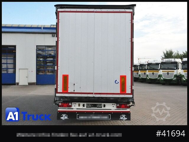 Auflieger mit Pritsche & Plane SCHMITZ Speed Curtain, Lift 455/40 R 22.5, Hubdach,