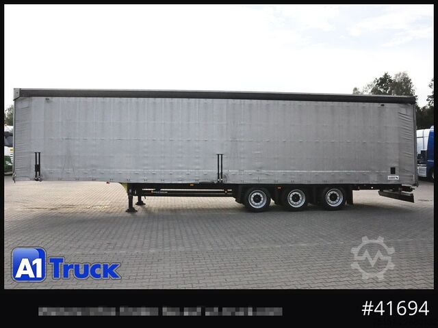 Auflieger mit Pritsche & Plane SCHMITZ Speed Curtain, Lift 455/40 R 22.5, Hubdach,