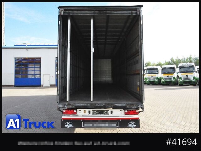 Auflieger mit Pritsche & Plane SCHMITZ Speed Curtain, Lift 455/40 R 22.5, Hubdach,
