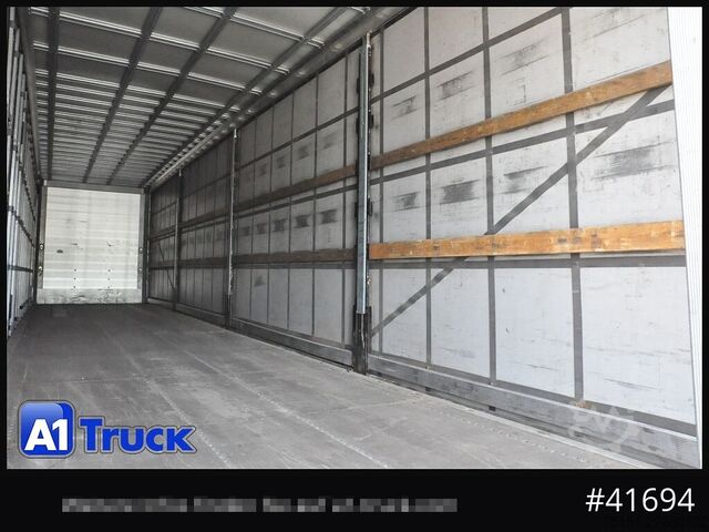Auflieger mit Pritsche & Plane SCHMITZ Speed Curtain, Lift 455/40 R 22.5, Hubdach,