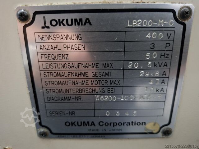 CNC-Drehmaschine Okuma LB200-M-C