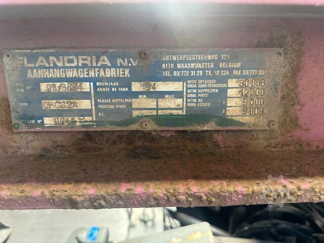 Container transportation Flandria SPRING / BLATT / LAMES / BLAD, 20FT