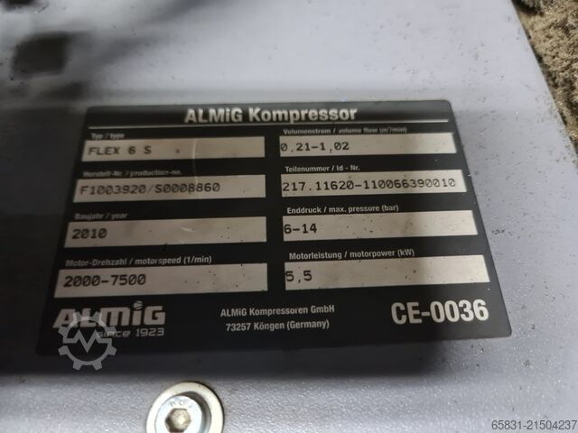 Screw compressor ALMIG FLEX 6 S