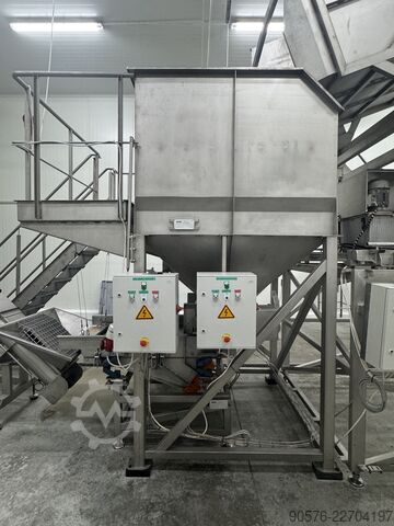 IQF-Beeren, komplette Reinigungs- und Verpackungslinie Tomra Mega JAM Mesutronic Cassel LS9000 Xray shark