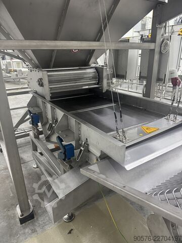IQF-Beeren, komplette Reinigungs- und Verpackungslinie Tomra Mega JAM Mesutronic Cassel LS9000 Xray shark