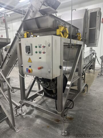 IQF-Beeren, komplette Reinigungs- und Verpackungslinie Tomra Mega JAM Mesutronic Cassel LS9000 Xray shark