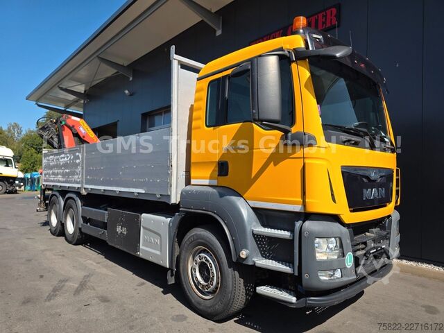 LKW mit Pritsche (offen) MAN TGS 33.440 / 6X4 / Man+Ret / 19m Kran Palfinger