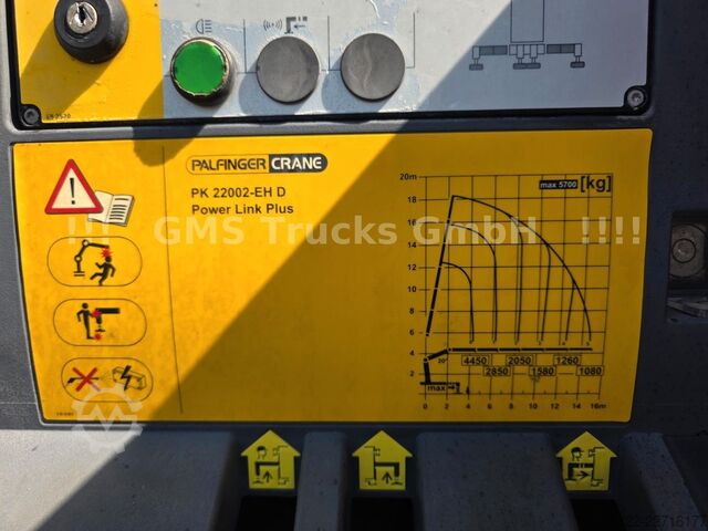 Autokran MAN TGS 33.440 / 6X4 / Man+Ret / Palfinger PK22002
