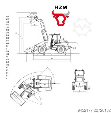 Radlader HZM 825-T Profi Teleskopradlader