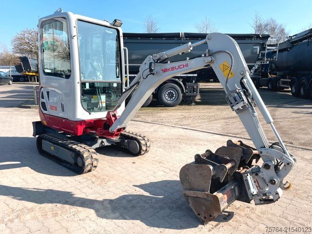 Minibagger TAKEUCHI TB 216/Powertilt/Taklock/Verbreiterbar/ 2 Stk.!
