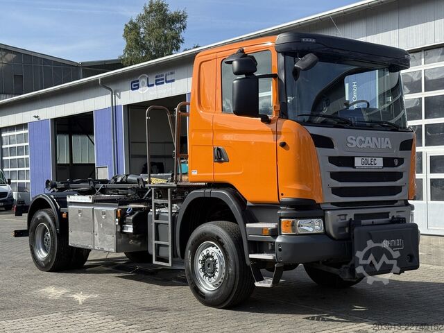 Sonstige SCANIA G410 4x4 Abrollkip Palfinger + Winterdienst