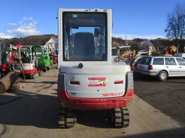 Minibagger Takeuchi TB 228 -POWERTILT + Schnellwechsler +3 Löffel