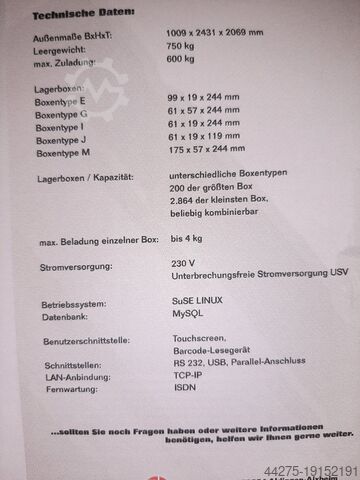 Electronic tool cabinet K & S Toolserver